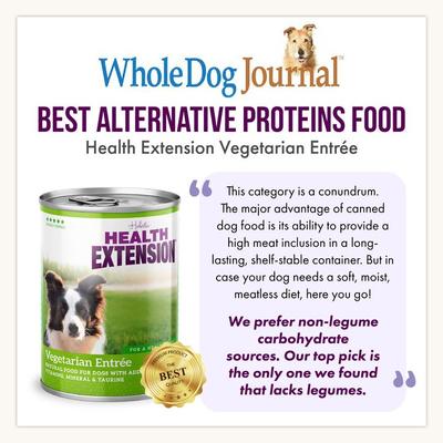 Vegetarian Entree Canned Dog Food, 12.5-oz, case of 12
