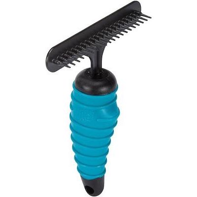 Ergonomic Undercoat Pet Rake, 20 Long Pins