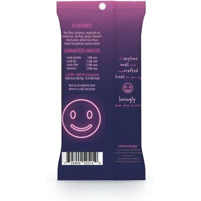 Snack Pack Smiles Molasses Dog Treat, 2.5-oz bag, case of 8