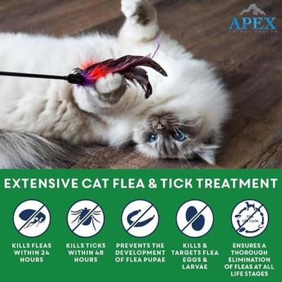 Tratamiento tópico contra pulgas y garrapatas para gatos de más de 700 g (3 dosis)