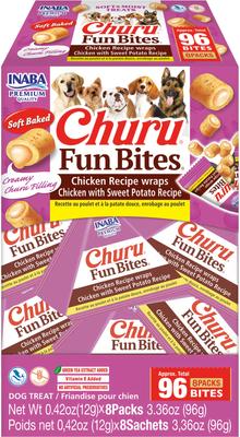 Churu Fun Bites Chicken with Pumpkin Grain-Free Soft & Chewy Dog Treats, 0.42-oz, pack of 8