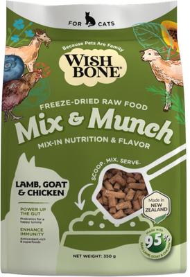 Mix & Munch Raw High-Protein Grain-Free Chicken & Rabbit Freeze-Dried Cat Food, 12.35-oz bag
