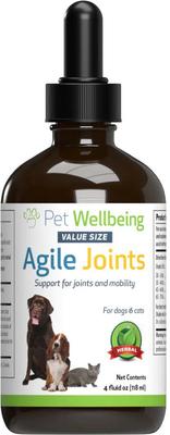 Agile Joints Bacon Flavored Liquid Joint Supplement for Dogs & Cats, 2-oz bottle