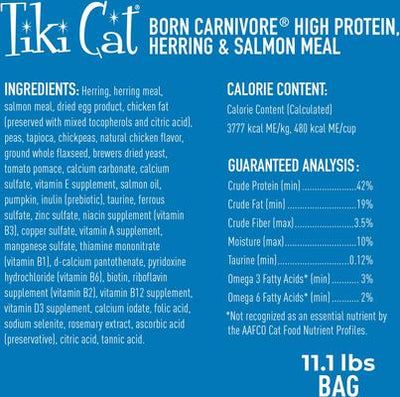 Born Carnivore High Protein Herring & Salmon Meal Dry Cat Food, 11.1-lb bag