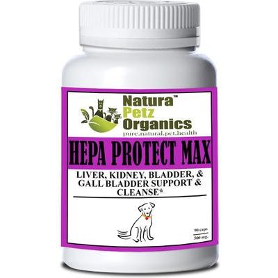 HEPA PROTECT MAX MEAL TOPPER - Liver, Kidney, Bladder & Gall Bladder Support & Cleanse* Dog Supplement, 4-oz jar