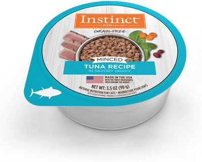 Minced Real Tuna Recipe in Savory Gravy Grain-Free Minced Wet Cat Food, 3.5-oz cup, case of 12