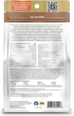 Scoopables All-In-One 4-in-1 Support Dog Supplement, 11-oz bag