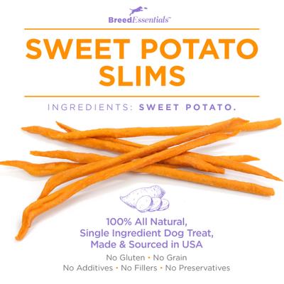 Rottweiler Sweet Potato Slims Grain-Free Dog Treats, 7.5-oz can