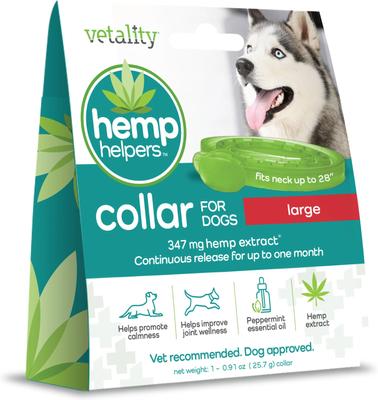 Hemp Helpers Collar for Dogs, Medium
