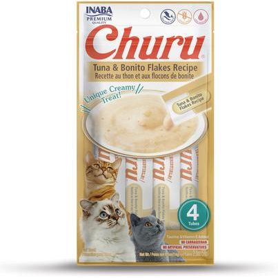 Churu - Puré cremoso de pollo y carne, variedad de premios para lamer para gatos, sin cereales, tubo de 0.5 oz, 20 unidades