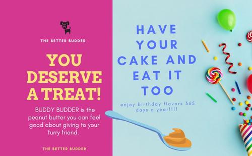 Birthday Bash Buddy Budder Dog Treat, 17-oz jar