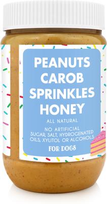 Golosina para perros Birthday Bash Buddy Budder, frasco de 17 oz