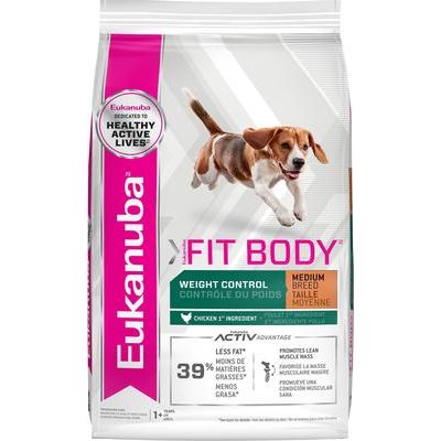Fit Body Weight Control Medium Breed Dry Dog Food, 28-lb bag