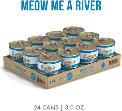 Truluxe Meow Me A River with Basa in Gravy Grain-Free Canned Cat Food, 3-oz, case of 24