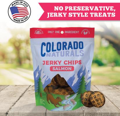 Salmon Jerky Dog Treats, 6-oz bag