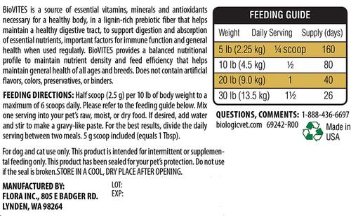 BIOVET VITES Complete Multi-Nutrient Dog & Cat Supplement, 14-oz jar
