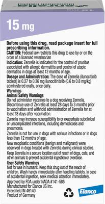 (ilunocitinib tablets) for Dogs, 15-mg, 90 tablets