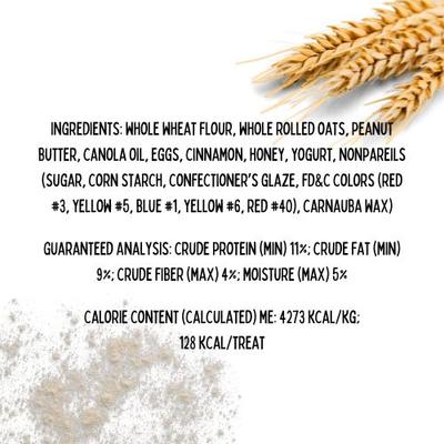 Christmas Spirit Peanut Butter & Honey Assorted Crunchy Dog Treats, 18 count