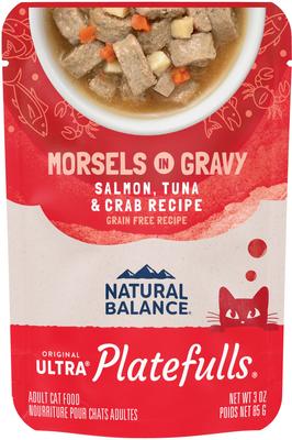 Comida para gatos sin cereales Platefulls Chicken & Pumpkin Formula en salsa, bolsa de 3 oz, caja de 24
