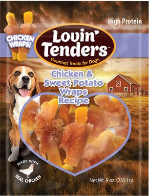 Chicken & Sweet Potato Wraps Recipe Dog Jerky Treat, 8-oz bag