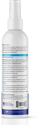 Dermabliss Medicated Hot Spot Antiséptico Clorhexidina Spray para la piel de perros y gatos, botella de 8 oz