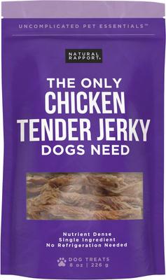 The Only Chicken Tender Jerky Dog Treats, 4-oz bag