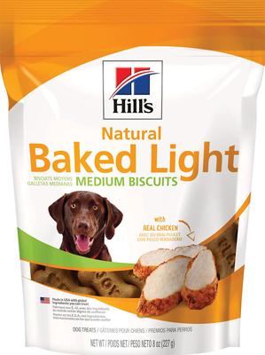 Natural Baked Light Biscuits with Real Chicken Dog Treats, 8-oz bag, 6 count