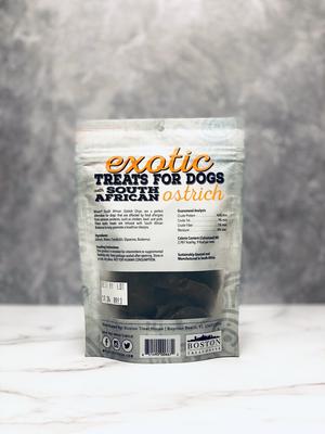 South African Ostrich Chips Butternut Infused Jerky Dog Treats, 2.5-oz bag