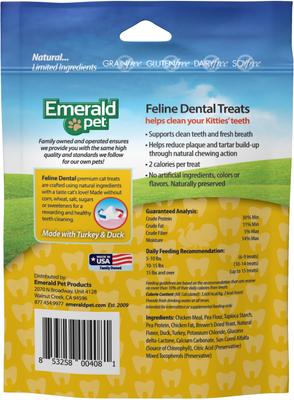 Golosinas dentales para gatos con Turducky, bolsa de 3 oz