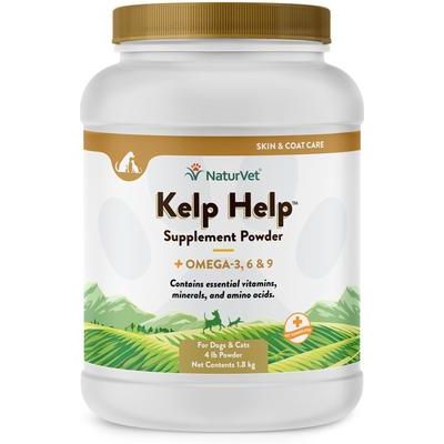 NaturVet, Kelp Help Plus Omegas, suplemento en polvo con algas, omegas 3, 6 y 9 para perros y gatos, 454 g / 1.81 kg
