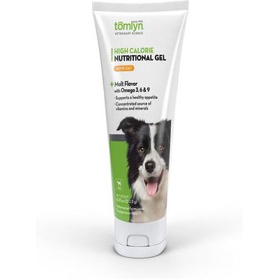 Tomlyn, Nutri-Cal Gel Hipercalórico para Perros, Vitaminas + Minerales + Omegas 3, 6 y 9, sabor Malta, Adulto / Cachorro, 120 g.