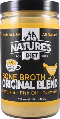 Original Blend Beef Bone Broth Dry Dog & Cat Food Topping, 16-oz jar