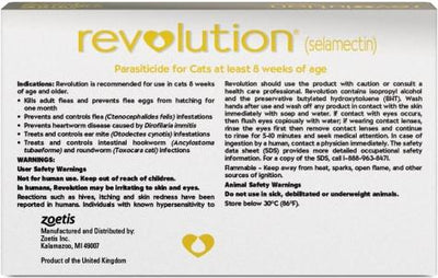 Topical Solution for Cats, 15.1-22 lbs, (Taupe Box), 6 Doses (6-mos. supply)