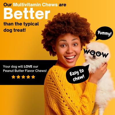 11-in-1 Joint Peanut Butter Flavored Soft Chews Multivitamin for Dogs, 90 Count