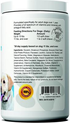 Enhanced Daily Multivitamin Soft Chews Supplement for Dogs, 60 count