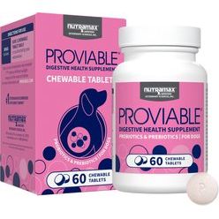 Proviable Daily Digestive Health Chewable Tablets. 60 tabs. - Nutramax