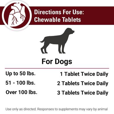 Blood & Energy Blood & Endurance Support Chewable Tablets Dog Supplement, 120 count