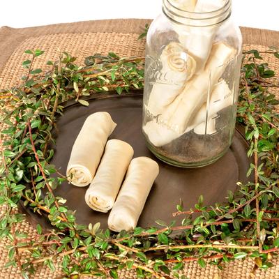 Beefhide Rolls 4 to 4.5-inch Natural Flavored Dog Hard Chews, 22 count