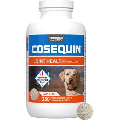 Cosequin Joint Health Supplement with Glucosamine, Chondroitin & MSM Chewable Tablets for Dogs, 250 count