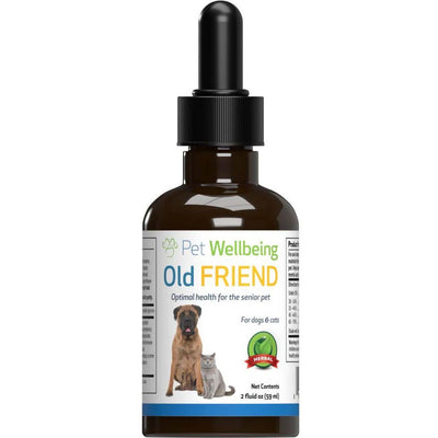 Old FRIEND Liquid Supplement for Senior Cats & Dogs, sabor Tocino. 60 ml. - Pet Wellbeing