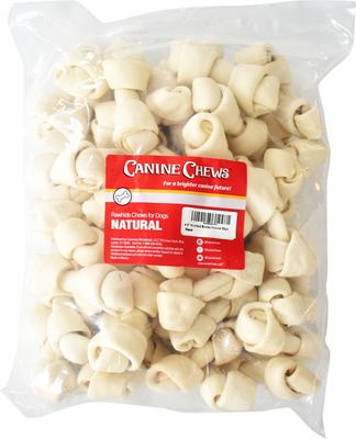 4-5-inch Long Lasting Knotted Beef Flavor Dental Dog Bones, 20 count