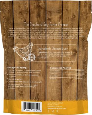 Chicken Liver Freeze-Dried Dog & Cat Treats, 8-oz bag