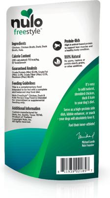 FreeStyle Chicken, Duck, & Kale in Broth Dog Food Topper, 2.8-oz, case of 24