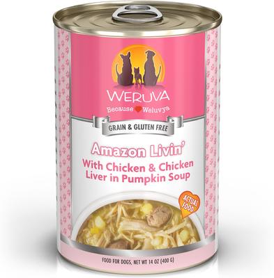 Wok the Dog with Chicken, Beef & Pumpkin in Gravy Grain-Free Canned Dog Food, 5.5-oz, case of 24