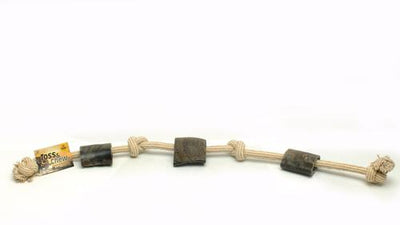 Juguete de cuerda de yute y algodón con cuerno de búfalo, golosinas naturales para masticar para perros, extragrandes