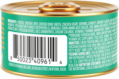 Made by Nacho WIld-Caught Chicken & Herring Recipe Grain-Free Pate Wet Cat Food, 3-oz can, case of 24