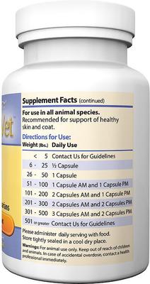 ShaNa Vet Natural Skin & Coat Dog & Cat Supplement, 45 count