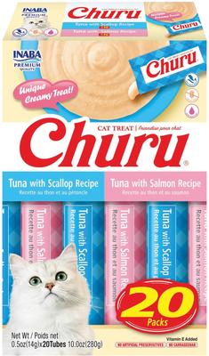 Churu Chicken Variety Pack Grain-Free Lickable Cat Treats, 0.5-oz tube, 20 count