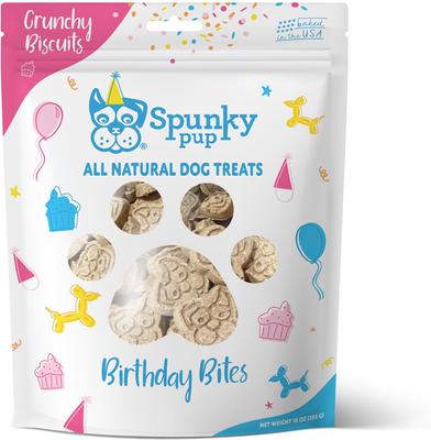 Birthday Bites Peanut Butter Biscuits Crunchy Dog Treats, 24-oz bag