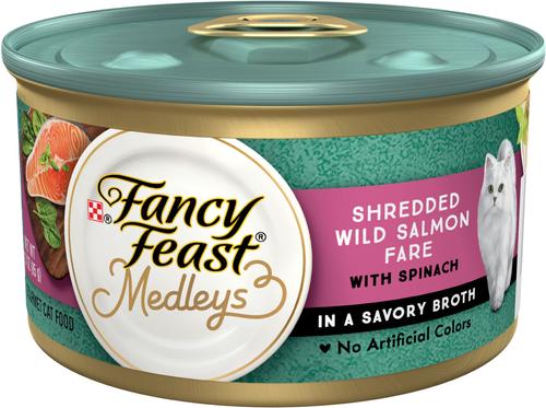 Medleys Shredded Tuna Fare Canned Cat Food, 3-oz, case of 24